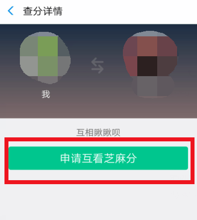 在支付宝中查密友芝麻分的操作历程